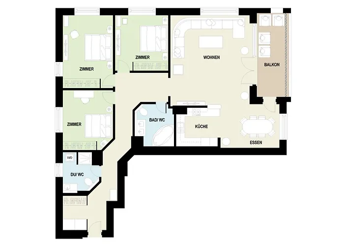 165 Qm Moderne 4 Mit Bergsicht - Piz Alpina Apartamento Davos